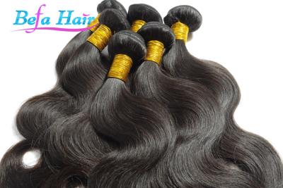 China Natural Black Cambodian Hair Bundles 20-22 Inch Hair Extensions With Full Cuticles for sale