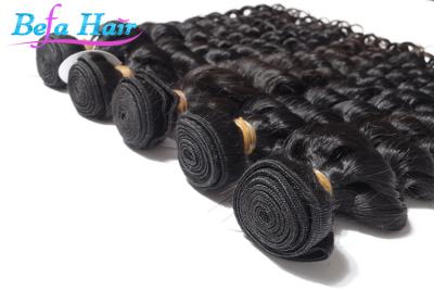 China Tangle Free 14-16 Inch Hair Extensions , Long Deep Wave Human Hair for sale