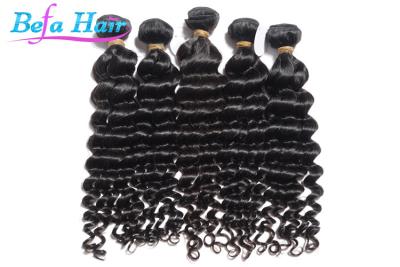 China O preto natural cabelo encaracolado do Mongolian de 10 polegadas empacota extensões do cabelo de Remy do Virgin à venda