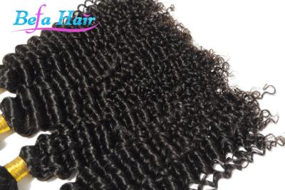 China Customized Burgundy / Dark Red Deep Curl Eurasian Virgin Hair For Black Women for sale