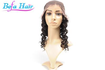 China Sexy Ladies Smooth Deep Wave Human Hair Custom Full Lace Wigs With No Tangle for sale