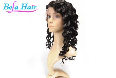 China Women Custom Long Virgin Brazilian Hair Full Lace Wigs With 150% Density for sale