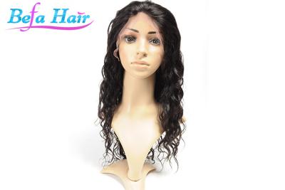 China 7A Grade Nature Wave Human Hair Full Lace Wigs Virgin with No Chemical for sale