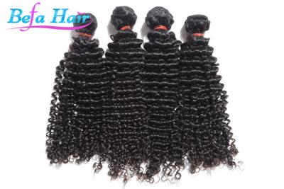 China Extensiones del pelo mojado y ondulado del grado 7A del pelo rizado rizado modificado para requisitos particulares de la Virgen en venta