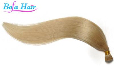 China 100% Virgin Copper Red / Yellow Keratin Tip Hair Extensions Straight Human Hair for sale