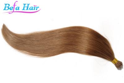 China Dyed Cherry Red / Grey / White Tip Hair Extensions Peruvian Virgin Human Hair for sale