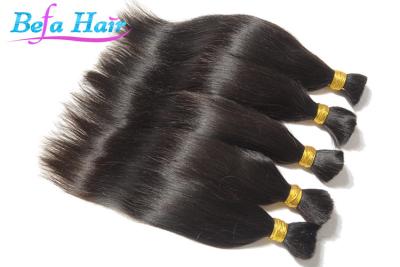 China Smooth Silk Straight Brazilian 100% Human Hair Bulk 25 Inch For Braiding for sale