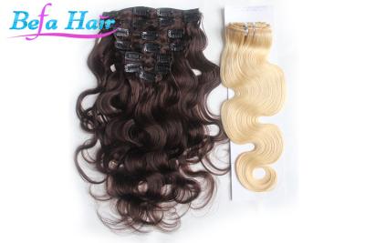 China Full Head Grade 7A 20 Inch Clip In Virgin Hair Brazilian Loose Wave Hair Bundles for sale