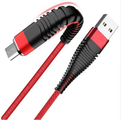 China Free Shipping Strong Durable Nylon Braided Fast Charging Cable For Mobile Phone Data Charger Micro USB Cable for sale