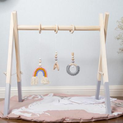 China Toy Wholesale Baby Play Gym Soft No Hanging 6 Frame Foldable Activity Gym Toys Gym Toy Bar Baby Toy for sale