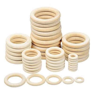 China Toy China Factory Hot Selling Soft Maple Wood Baby Teether Toy 50mm 60mm 70mm 80mm Wooden Baby Teether for sale