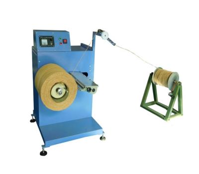 China Paper bag twisted paper rope rewinding machine for paper bag handle making for sale