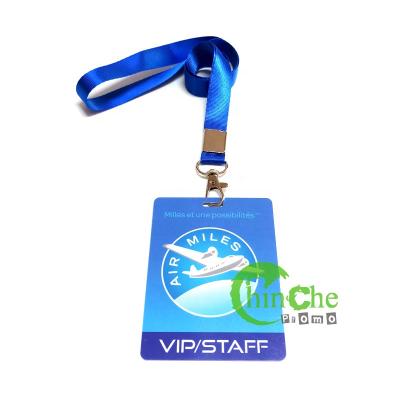 China Promotion VIP Staff Badge Plastic Passage with Glossy Laminated Finished for Festival Events for sale