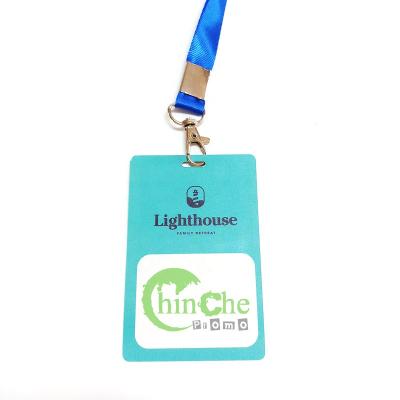 China Promotion Custom Plastic PVC Laminates Backstage Passage For Live-event Credentials With Lanyard for sale