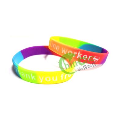 China Custom Promotion Silicone Wristband For Fundraising Activity for sale