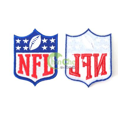 China 3D Football Iron On Embroidery Patch Custom For NFL Team for sale