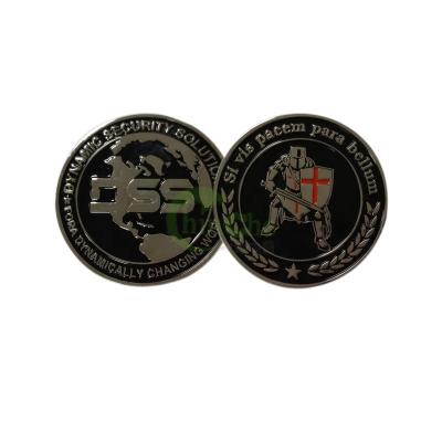 China Europe Iron Metal Engraved Challenge Coins Custom For Business Gift for sale