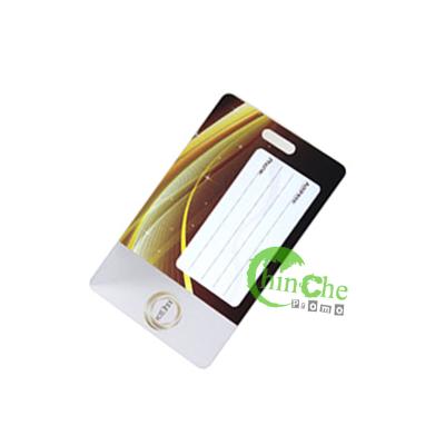 China FREE Promotion Strap PVC Luggage Tag With Contact Information Printed On Backing for sale