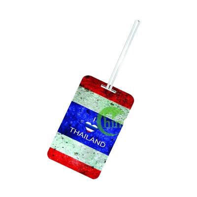 China Plastic Promotion Luggage Badge Tag With Contact Written On Backing for sale