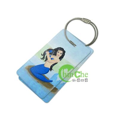 China Promotion NO Minimum Both Sides Printed Hard Luggage Tag for sale