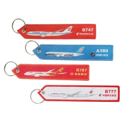 China Promotion 3D Embroidery Flying Clubs Key Chain Personalized for sale