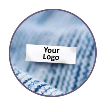 China Sustainable Custom Garment Accessories Main Woven Size Care Label for sale