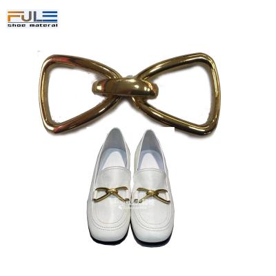 China Wholesale High Quality Lady Accessories Metal Decoration Shoe Charms Accessories Slipper Upper Sandals For Woman FULI-M001 for sale