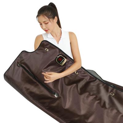 China Customized Weight Loss China Guang Zhou Factory Stock Fir Heating Blanket Logo Home Use Personal Fir Infrared Sauna Blanket Far for sale