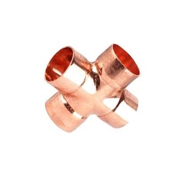 China Connect Pipes Copper Tube Into VRV Strainer Cross Copper Fitting Into Customized Pipe Fittings ACR Copper Coupling for sale