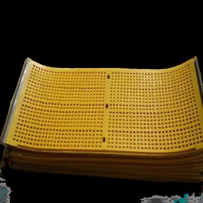 China Ore mining High Quality Oem Polyurethane Screen Fine Mesh Sieve Panels For Ore Mining Vibrating Polyurethane Screen Factory Outlet for sale