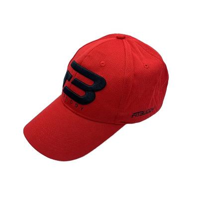 China 2019 New High Quality Customized COMMON Red Hat, Polyester Baseball Cap; breathable quick dry hat for sale