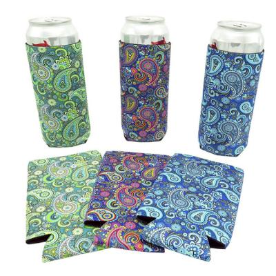 China Waterproof Custom 3mm Collapsible 250ml Neoprene Can Cooler Beer Bottle Can Coozies Drinking Holder for sale