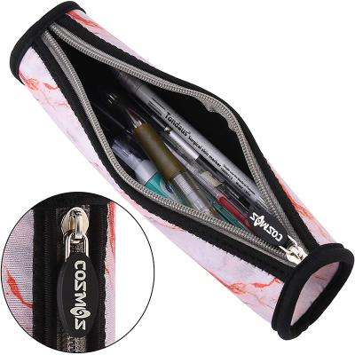 China Custom Factory Waterproof School Neoprene Zipper Pencil Case For Kids for sale