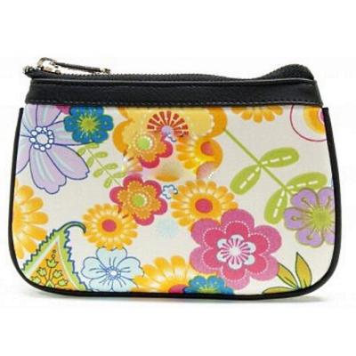 China Amazon Hot Sale Eco-friendly Cosmetic Make Up Case Bag For Ladies Neoprene Floral Zipper Cosmetic Bag for sale