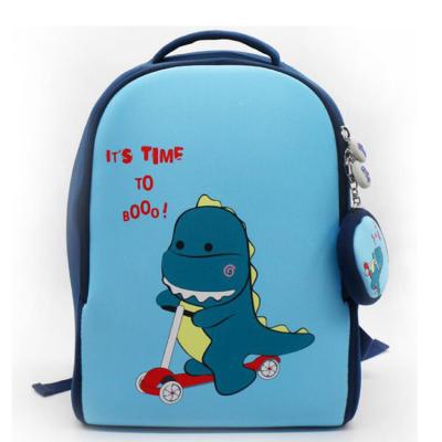 China 2021 2021 Waterproof Cute Cartoon Neoprene Children 3D Cartoon Kids Backpack Soft Cute School Mini Bags for sale