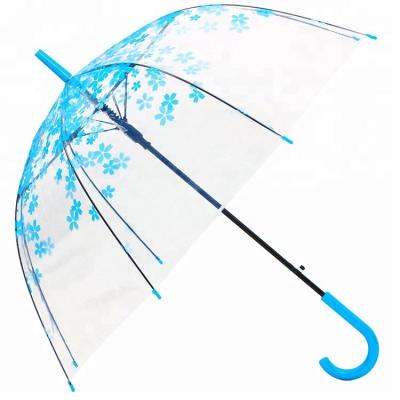 China Modern factory direct wholesale logo clear dome customized high quality transparent umbrella for sale