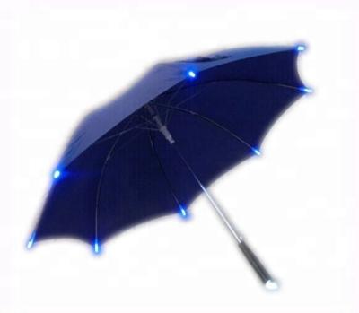 China High Quality LED Straight Umbrella OEM Logo Promotion Custom Advertising Led Umbrella With Light for sale