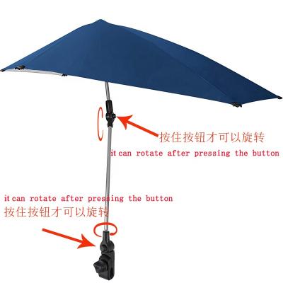 China Outdoor Fine Ocean Sport Umbrella 3-Position Recliner Chair With Removable Umbrella for sale