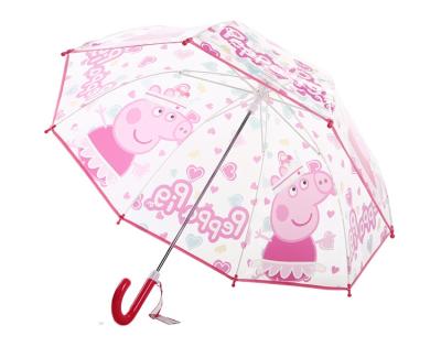 China Ocean Fine Casual Wholesale Customized Manual POE Safety Open Umbrella 3D Eco Animals Print Kids Umbrella J Handle With Name Card for sale