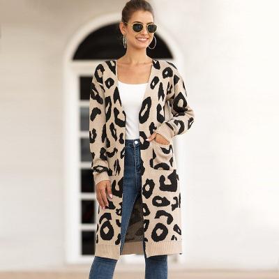 China Hot Korean Copy Knitted Cardigan Women's Long Camouflage Fashion Style Anti-wrinkle Regular Sale Coats for sale