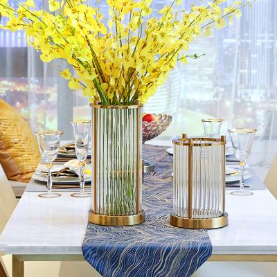 China Plant Reproduction Contemporary Nordic Station Decor Room Kids Style Electroplating Glass Decorative Vase for sale