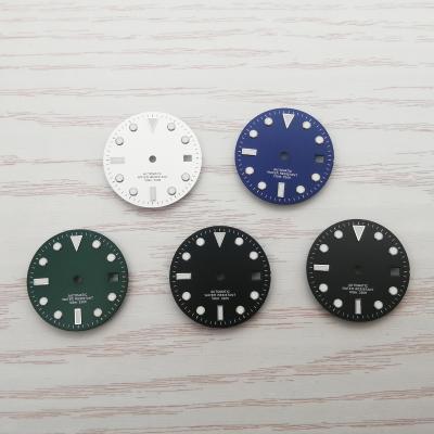 China 28.5mm Fit ETA 2836 Miyota 82 Series NH35 NH35A Movement Watch Sterile Luminous Dial 28.5mm for sale