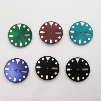 China 28.5mm Date Marks Week Display Movement NH36 Luminous Fit Watch Sterile Dial 28.5mm for sale