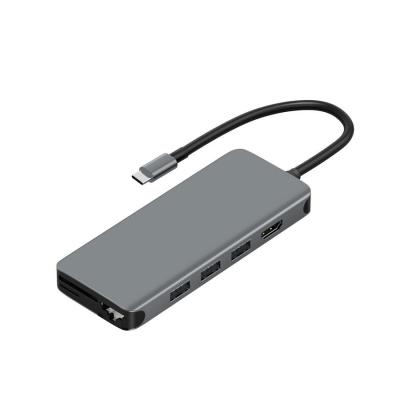 China WiWU USB C Hub 12 in 1 Adapter USB 3.0 Jack Type C Port 12 Audio Ports Type C Hub A for sale