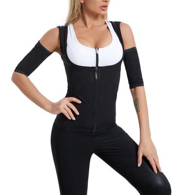 China Sauna Pants Body Shaper Sweatable Weight Loss Slimming Waist Trainer Shapewear Set Tummy Hot Thermo Fitness Sweat Sweat for sale