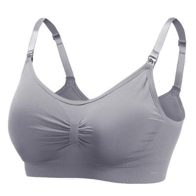 China Maternity Bras Wireless Nursing Bra Panties Set Pregnancy Clothes Prevent Sag Breastfeeding Women's Lactancia Breathable Bra for sale