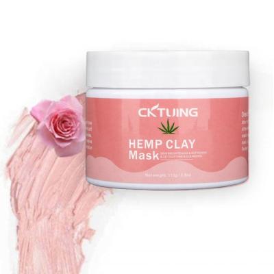 China Amazon hot sale nourishing natural organic cbd gel mask hemp mud clay mask cbd face mask for sale