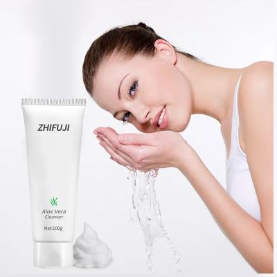 China OEM Custom ODM Private Label Acne Treatment Logo Clean And Clear Aloe Face Wash Vera Facial Cleanser for sale