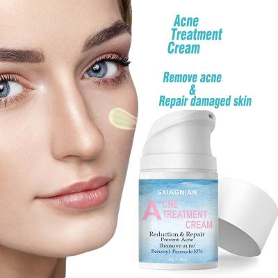 China Best 10% Moisturizer 30g Benzoyl Peroxide Pimple Remove Cream Acne Treatment Cream OEM For Acne Whitening Acne Cream for sale