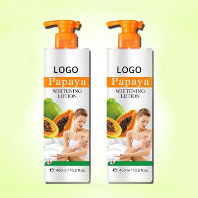 China Whitening Papaya Organic Moisturizer For Hand And Body Lotion Brightening Whitening Body Lotion for sale